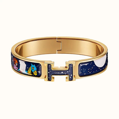 [Vellora Opalyn]H STAR AND MOON BRACELET 12MM