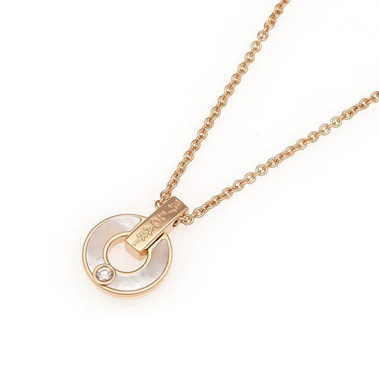 [Vellora Opalyn]GARI NECKLACE PINK GOLD MOP