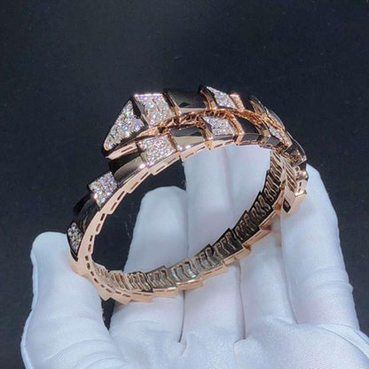 [Vellora Opalyn]SERPENTI WIDE BRACELET PINK GOLD DIAMOND