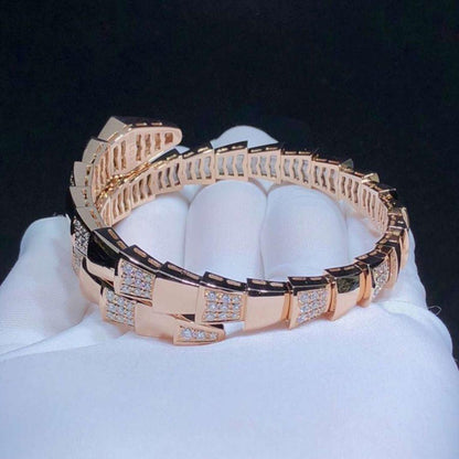 [Vellora Opalyn]SERPENTI WIDE BRACELET PINK GOLD DIAMOND