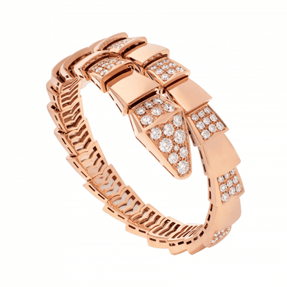 [Vellora Opalyn]SERPENTI WIDE BRACELET PINK GOLD DIAMOND