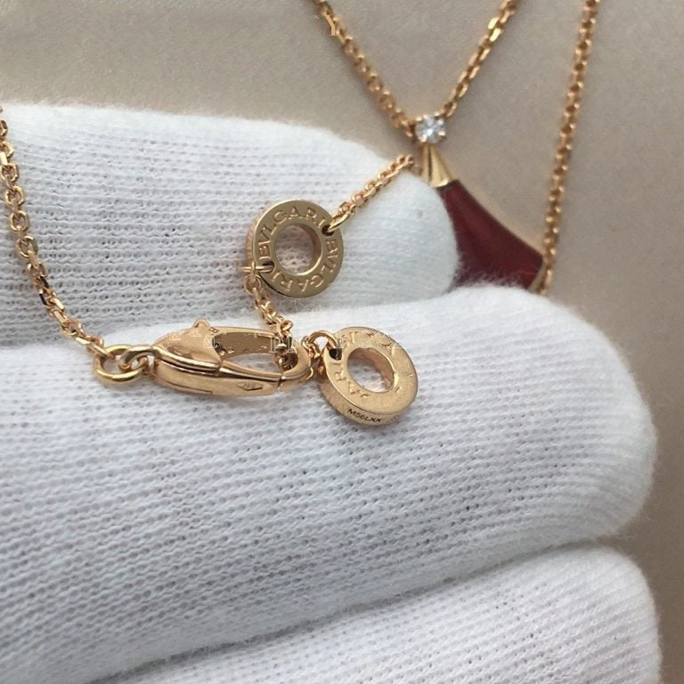 [Vellora Opalyn]DREAM NECKLACE CARNELIAN 1 DIAMOND
