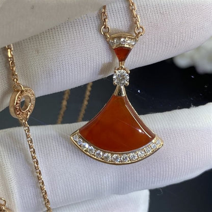 [Vellora Opalyn]DREAM NECKLACE CARNELIAN DIAMOND