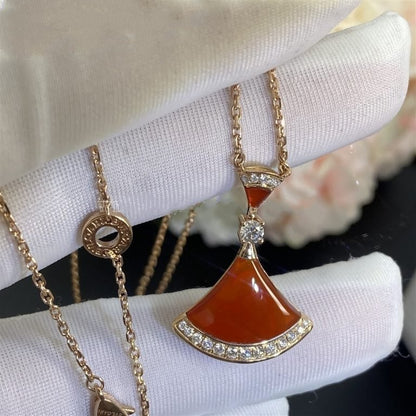 [Vellora Opalyn]DREAM NECKLACE CARNELIAN DIAMOND
