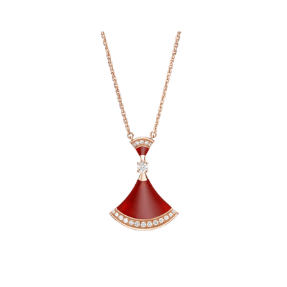 [Vellora Opalyn]DREAM NECKLACE CARNELIAN DIAMOND