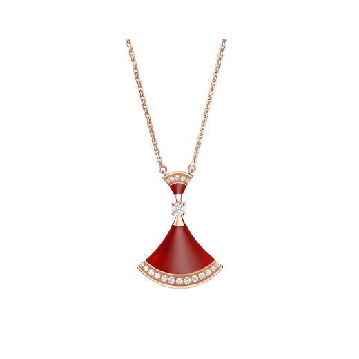[Vellora Opalyn]DREAM NECKLACE CARNELIAN DIAMOND