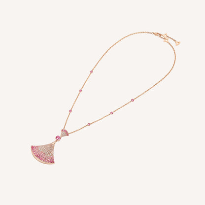 [Vellora Opalyn]DREAM NECKLACK DIAMOND PINK GOLD