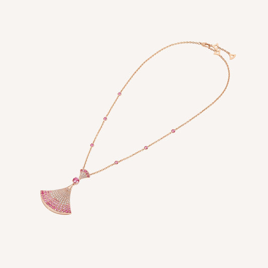 [Vellora Opalyn]DREAM NECKLACK DIAMOND PINK GOLD