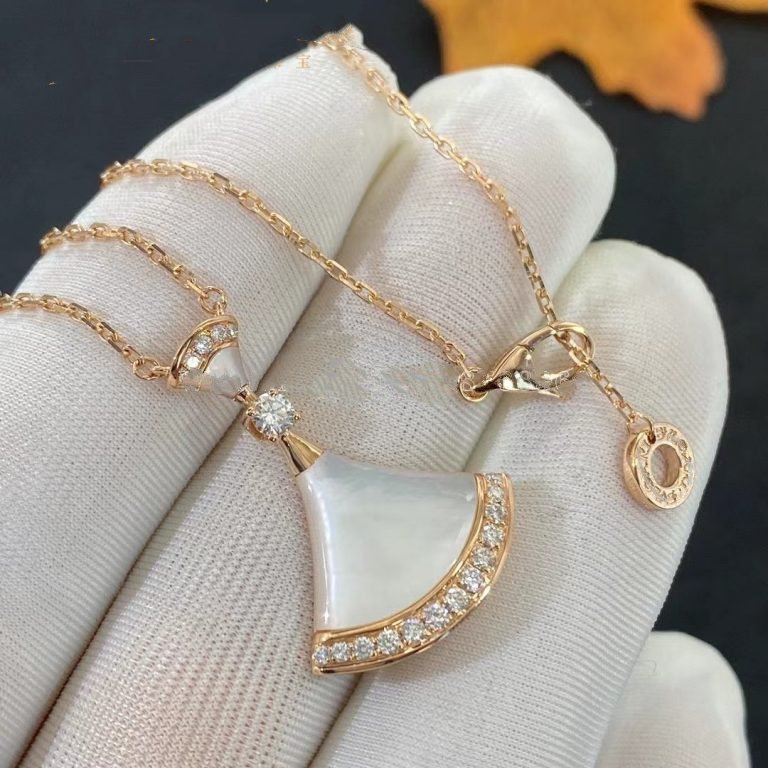 [Vellora Opalyn]DREAM NECKLACE MOP PINK GOLD DIAMOND