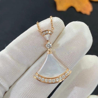 [Vellora Opalyn]DREAM NECKLACE MOP PINK GOLD DIAMOND