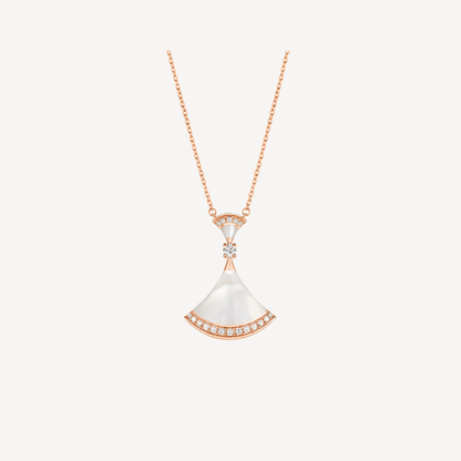 [Vellora Opalyn]DREAM NECKLACE MOP PINK GOLD DIAMOND
