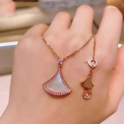 [Vellora Opalyn]DREAM NECKLACE MOP DIAMOND PINK