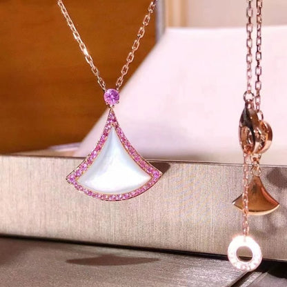 [Vellora Opalyn]DREAM NECKLACE MOP DIAMOND PINK