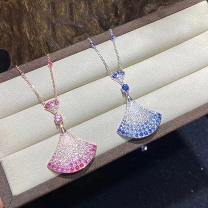 [Vellora Opalyn]DREAM NECKLACE AGATE SILVER DIAMOND