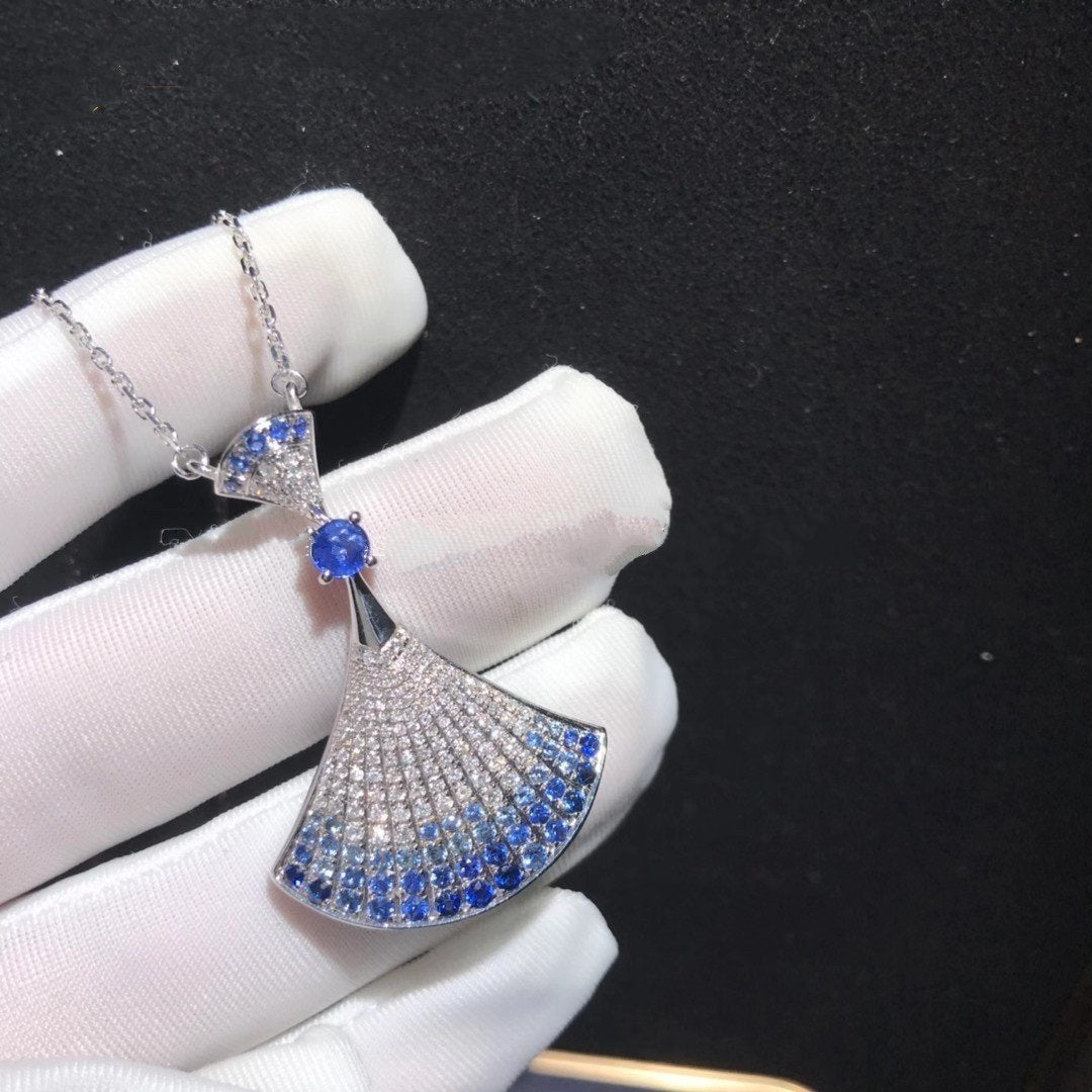 [Vellora Opalyn]DREAM NECKLACE AGATE SILVER DIAMOND