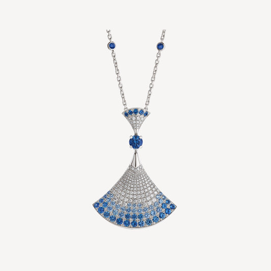 [Vellora Opalyn]DREAM NECKLACE AGATE SILVER DIAMOND