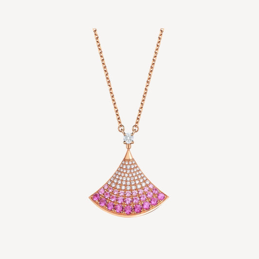 [Vellora Opalyn]DREAM NECKLACE PINK GOLD PINK DIAMOND