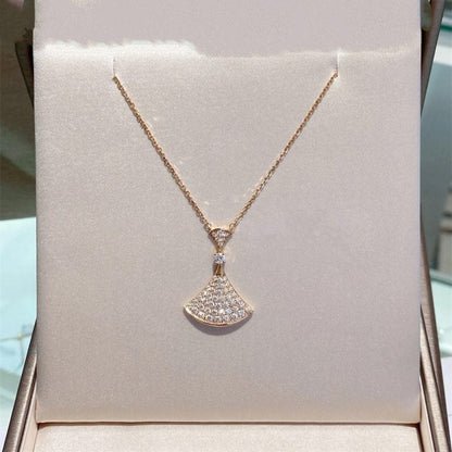 [Vellora Opalyn]DREAM NECKLACE PINK GOLD FULL DIAMOND