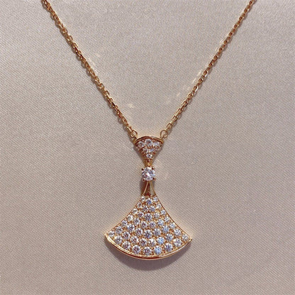 [Vellora Opalyn]DREAM NECKLACE PINK GOLD FULL DIAMOND