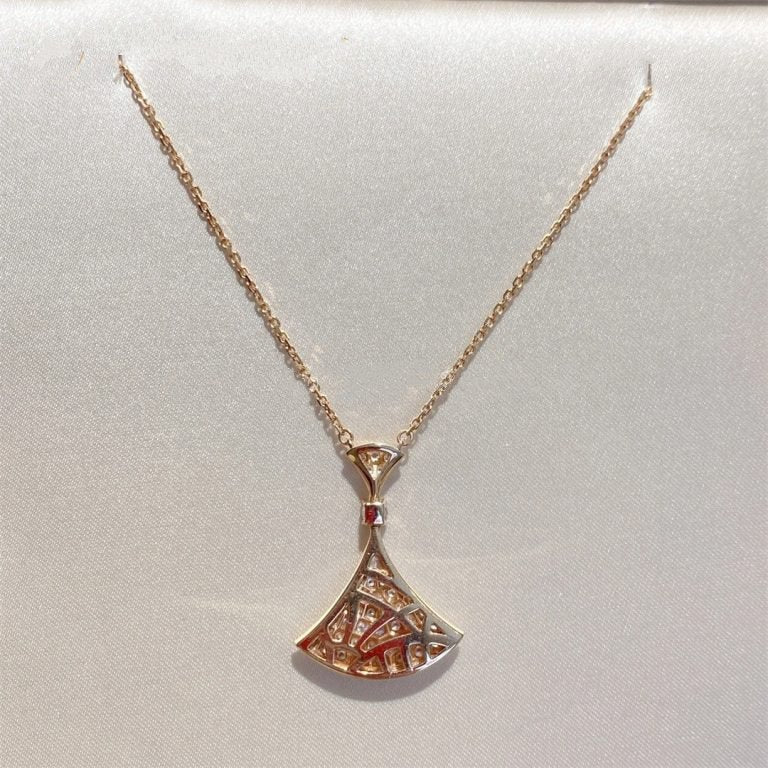 [Vellora Opalyn]DREAM NECKLACE PINK GOLD FULL DIAMOND