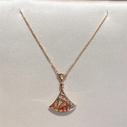 [Vellora Opalyn]DREAM NECKLACE PINK GOLD FULL DIAMOND