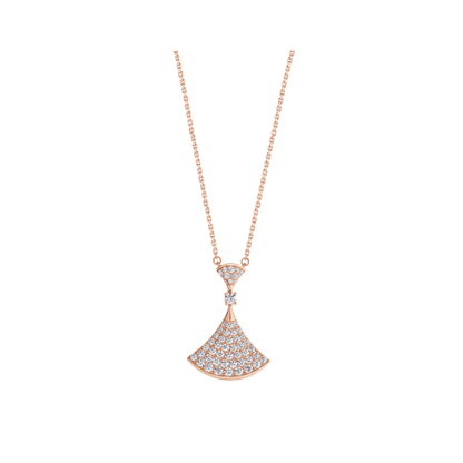 [Vellora Opalyn]DREAM NECKLACE PINK GOLD FULL DIAMOND