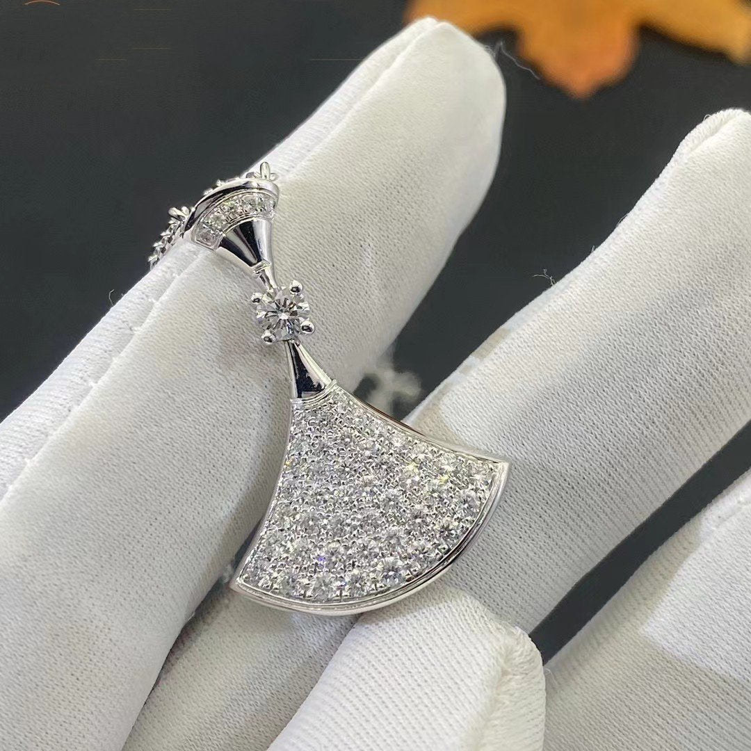 [Vellora Opalyn]DREAM NECKLACE SILVER FULL DIAMOND