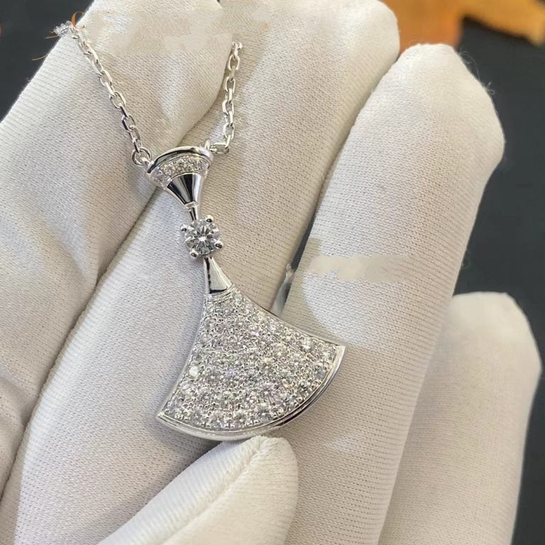 [Vellora Opalyn]DREAM NECKLACE SILVER FULL DIAMOND