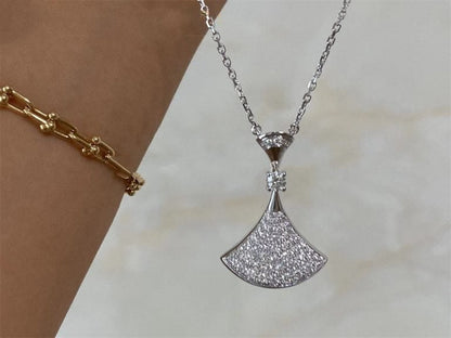 [Vellora Opalyn]DREAM NECKLACE SILVER FULL DIAMOND