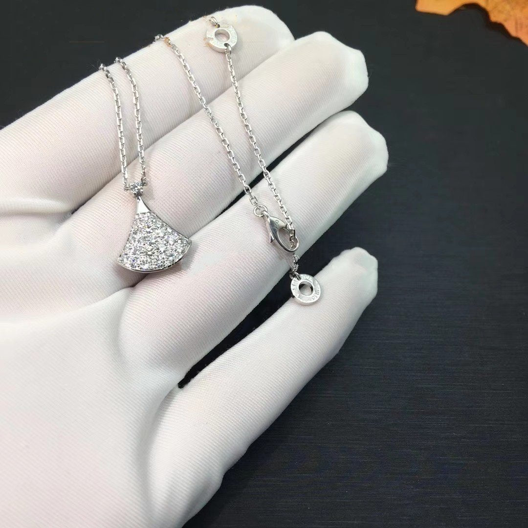 [Vellora Opalyn]DREAM NECKLACE SILVER DIAMOND