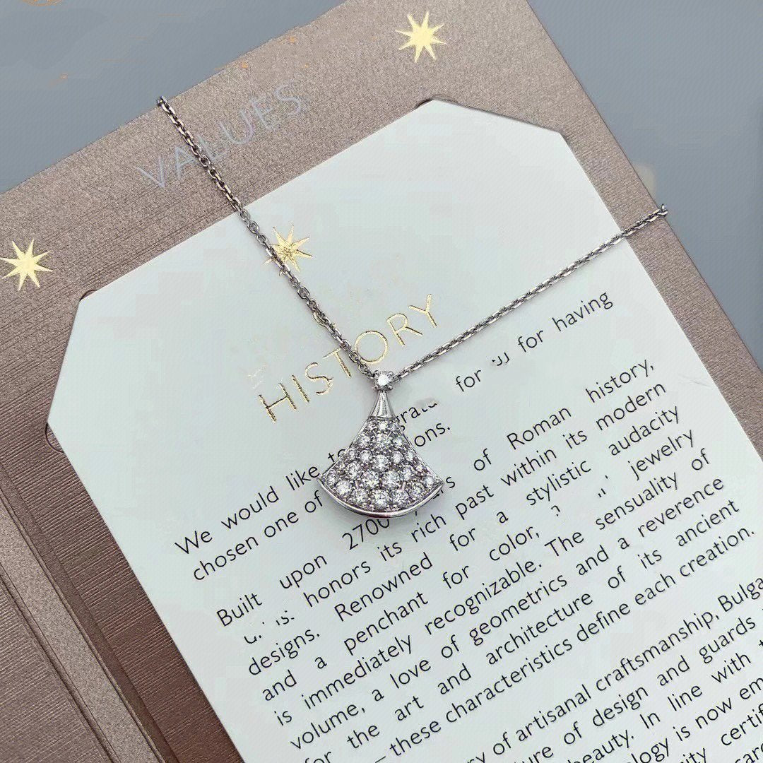 [Vellora Opalyn]DREAM NECKLACE SILVER DIAMOND