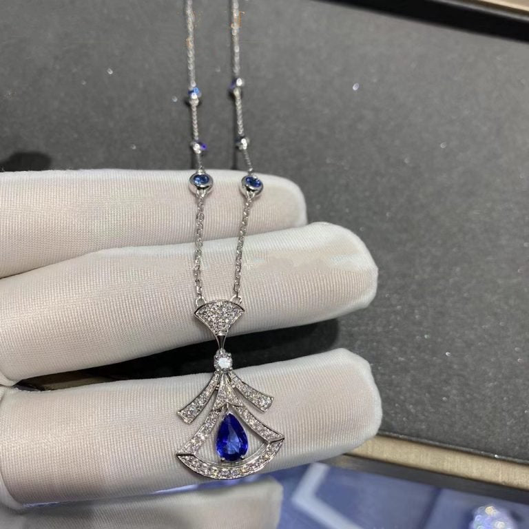 [Vellora Opalyn]DREAM NECKLACE AGATE DIAMOND SILVER