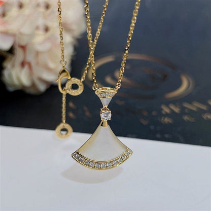 [Vellora Opalyn]DREAM NECKLACE MOP GOLD DIAMOND