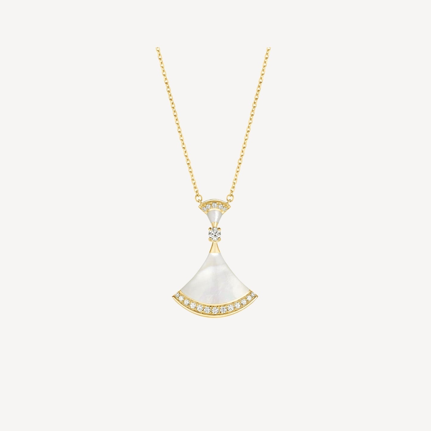 [Vellora Opalyn]DREAM NECKLACE MOP GOLD DIAMOND