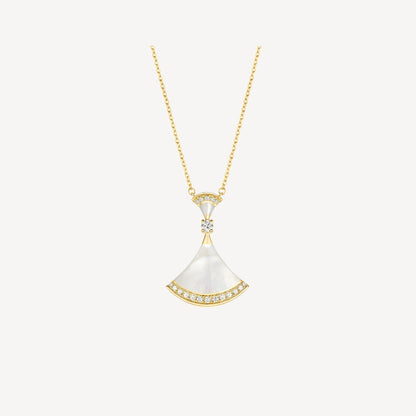[Vellora Opalyn]DREAM NECKLACE MOP GOLD DIAMOND