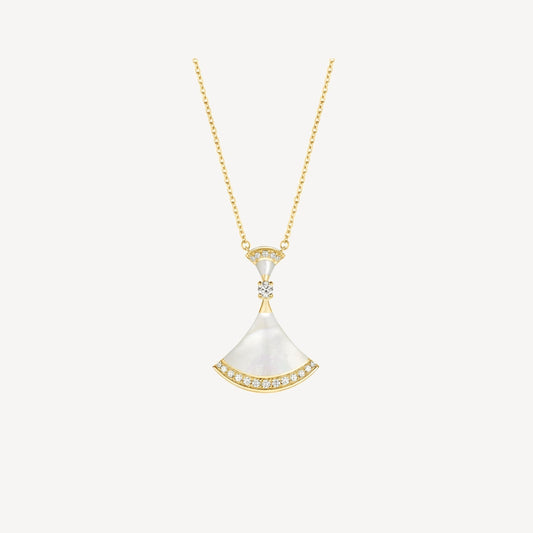 [Vellora Opalyn]DREAM NECKLACE MOP GOLD DIAMOND