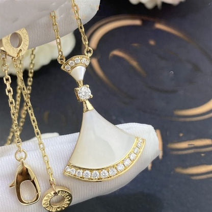 [Vellora Opalyn]DREAM NECKLACE MOP GOLD DIAMOND