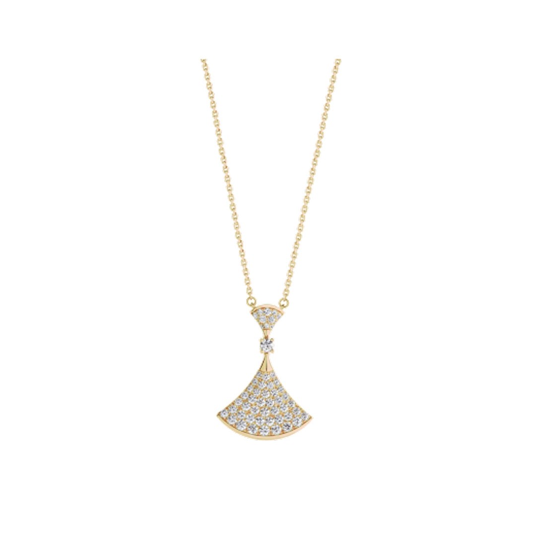 [Vellora Opalyn]DREAM NECKLACE GOLD FULL DIAMOND