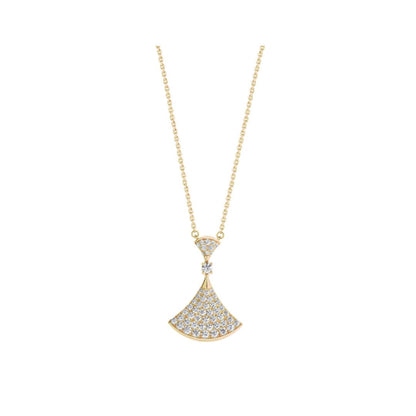 [Vellora Opalyn]DREAM NECKLACE GOLD FULL DIAMOND