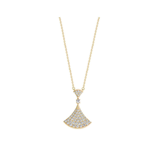 [Vellora Opalyn]DREAM NECKLACE GOLD FULL DIAMOND