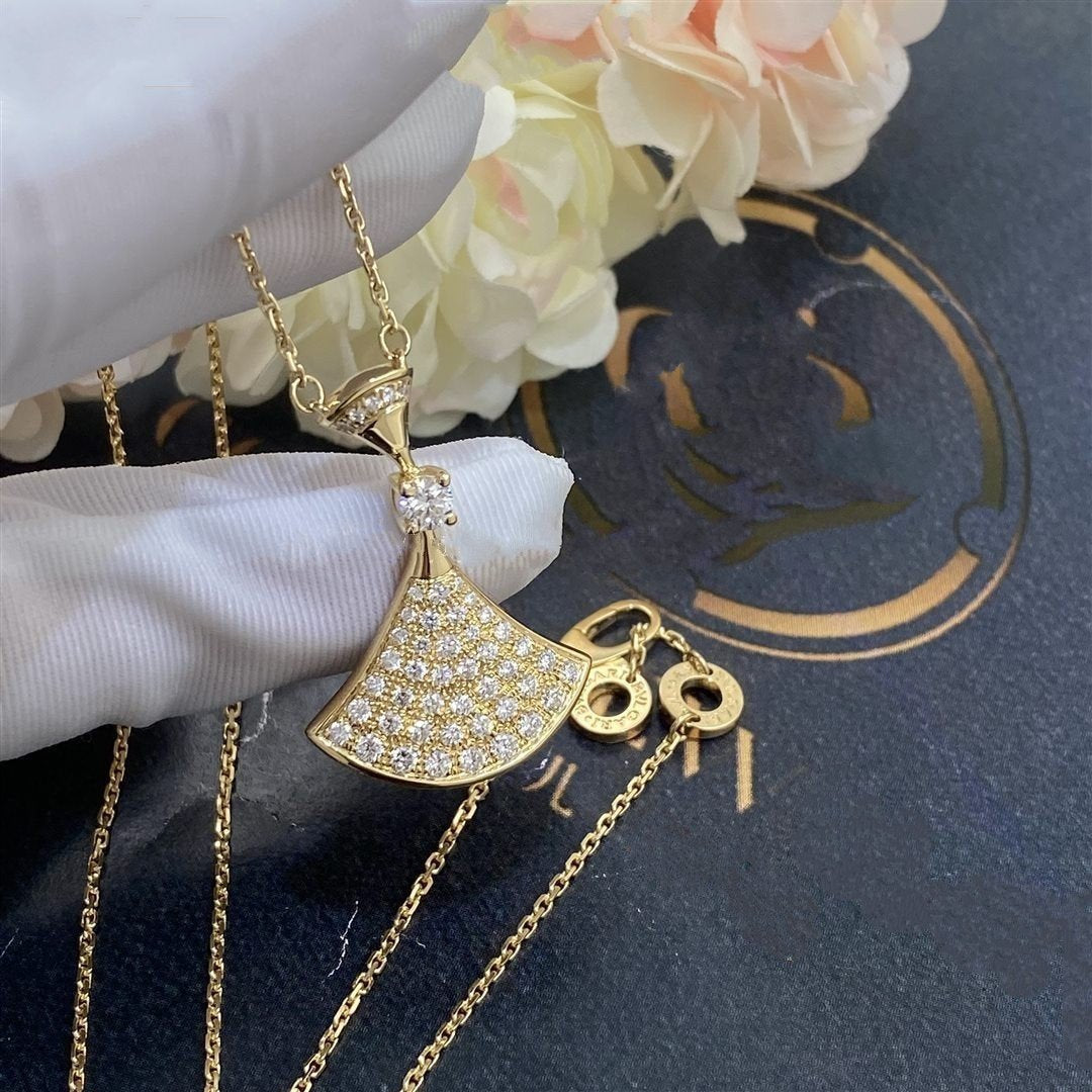 [Vellora Opalyn]DREAM NECKLACE GOLD FULL DIAMOND