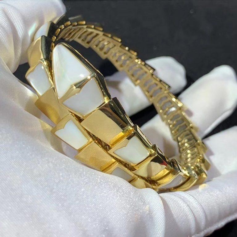 [Vellora Opalyn]SERPENTI BRACELET MOP GOLD