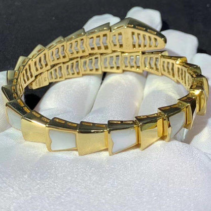 [Vellora Opalyn]SERPENTI BRACELET MOP GOLD