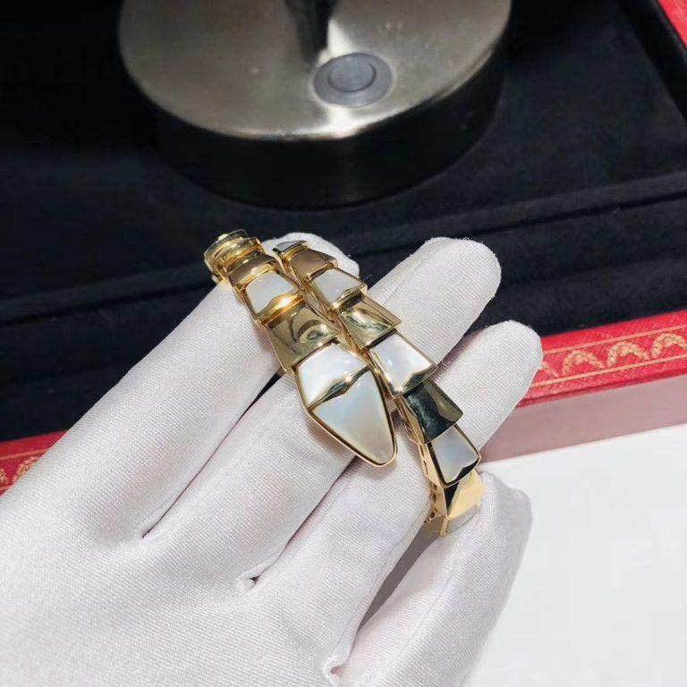 [Vellora Opalyn]SERPENTI BRACELET MOP GOLD