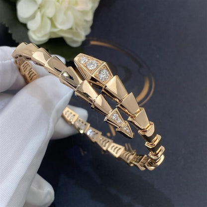 [Vellora Opalyn]SERPENTI BRACELET DIAMONDS PINK GOLD