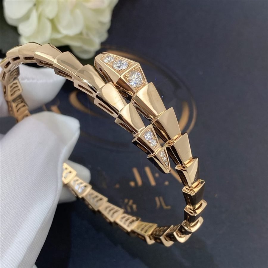 [Vellora Opalyn]SERPENTI BRACELET DIAMONDS PINK GOLD