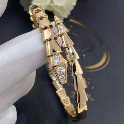 [Vellora Opalyn]SERPENTI BRACELET DIAMONDS PINK GOLD