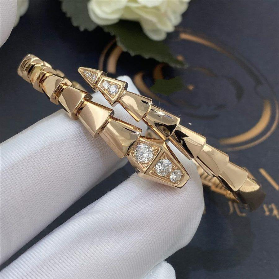 [Vellora Opalyn]SERPENTI BRACELET DIAMONDS PINK GOLD