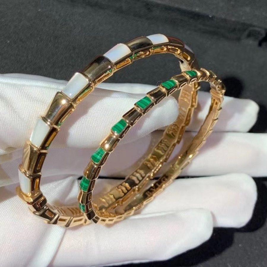 [Vellora Opalyn]SERPENTI BRACELET PINK GOLD MOP