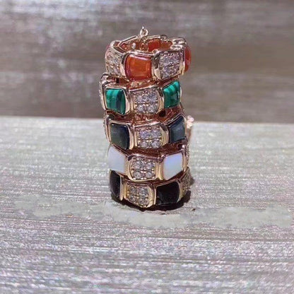 [Vellora Opalyn]SERPENTI PEDANT DIAMOND NECKLACE